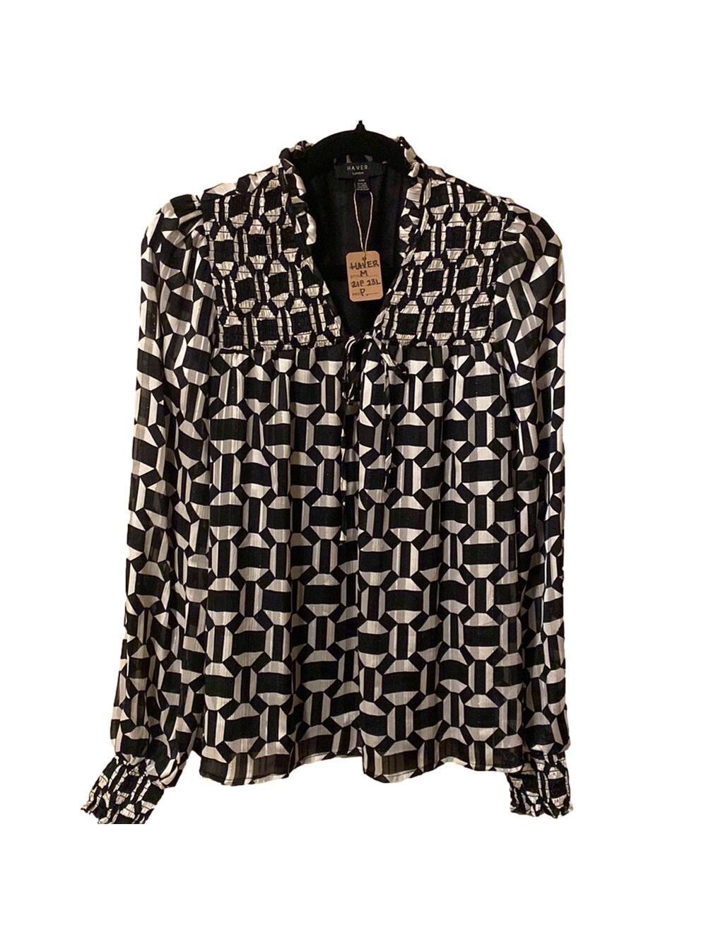 230. Haver London| Patterned blouse.